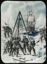 Image of Whalemen Sawing the Ice in Melville Bay, Engraving